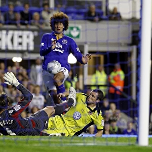 Marouane Fellaini's Failed Goal Attempt vs. Sheffield United in Carling Cup