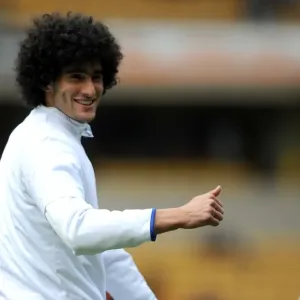 Marouane Fellaini's Pre-Match Focus: Everton vs. Wolverhampton Wanderers (Barclays Premier League, Molineux Stadium, 06 May 2012) Marouane Fellaini's Pre-Match Focus: Everton vs. Wolverhampton Wanderers (Barclays Premier League, Molineux Stadium, 06 May 2012)