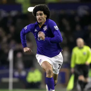 Marouane Fellaini's Thrilling Showdown: Everton vs Manchester City, Premier League Rivalry at Goodison Park (31 January 2012) Marouane Fellaini's Thrilling Showdown: Everton vs Manchester City, Premier League Rivalry at Goodison Park (31 January 2012)