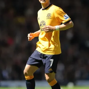 May 2011: Diniyar Bilyaletdinov of Everton Clashes with West Bromwich Albion in the Premier League May 2011: Diniyar Bilyaletdinov of Everton Clashes with West Bromwich Albion in the Premier League