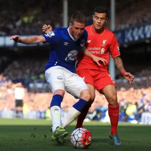 McCarthy vs. Coutinho: A Fight for Control in the Merseyside Derby at Goodison Park McCarthy vs. Coutinho: A Fight for Control in the Merseyside Derby at Goodison Park