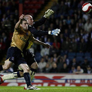 McFadden vs. Friedel: A Battle for the Ball - Everton vs. Blackburn Rovers, FA Barclays Premiership, 2006