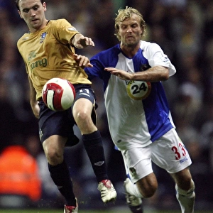 McFadden vs Gray: Intense Rivalry at Ewood Park - Everton vs Blackburn Rovers, FA Premiership, 2006