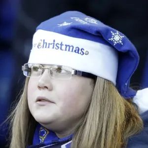 A Merry Everton Christmas: Everton FC vs West Bromwich Albion (2010) - Fan in Holiday Spirit at Goodison Park A Merry Everton Christmas: Everton FC vs West Bromwich Albion (2010) - Fan in Holiday Spirit at Goodison Park