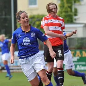 Michelle Hinnigan Scores the Winning Goal: Everton Ladies Triumph Over Doncaster Rovers Belles in FA WSL Action (13 May 2012) Michelle Hinnigan Scores the Winning Goal: Everton Ladies Triumph Over Doncaster Rovers Belles in FA WSL Action (13 May 2012)