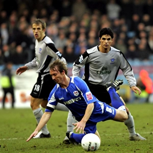 Mikel Arteta vs. David Livermore: FA Cup's Intense Tackle Showdown - Everton's Arteta Clashes with Millwall's Livermore