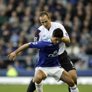 Mikel Arteta vs. Henrik Pedersen: Everton vs. Bolton, FA Barclays Premiership, November 2006 Mikel Arteta vs. Henrik Pedersen: Everton vs. Bolton, FA Barclays Premiership, November 2006