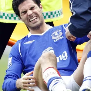 Mikel Arteta's Agony: Newcastle United Inflicts Injury on Everton Star Midfielder, Barclays Premier League, 2009 Mikel Arteta's Agony: Newcastle United Inflicts Injury on Everton Star Midfielder, Barclays Premier League, 2009