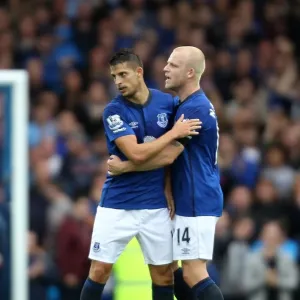 Mirallas and Naismith Print - Everton's First Goal Against Chelsea Mirallas and Naismith Print - Everton's First Goal Against Chelsea