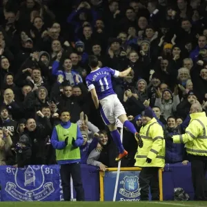 Mirallas Strikes First Print: Everton FA Cup Match Mirallas Strikes First Print: Everton FA Cup Match