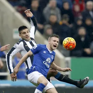 Mitrovic vs. Cleverley Print - St James Park Action Photo