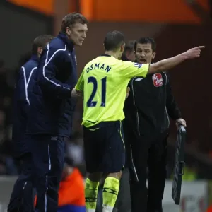 Print of David Moyes and Leon Osman at Blackburn Rovers v Everton Print of David Moyes and Leon Osman at Blackburn Rovers v Everton