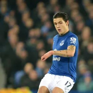 Muhamed Besic in Action Print - Everton vs Hull City at Goodison Park Muhamed Besic in Action Print - Everton vs Hull City at Goodison Park