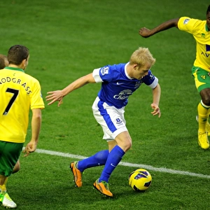 Premier League Framed Print Collection: Everton 1 v Norwich City 1 : Goodison Park : 24-11-2012