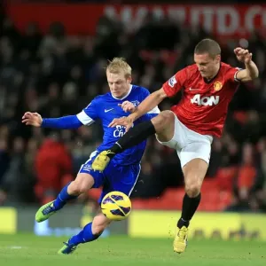 Naismith vs. Vidic: A Football Battle at Old Trafford (2-0, Manchester United vs. Everton, 10-02-2013)
