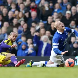 Print of Naismith Wins Controversial Penalty for Everton Print of Naismith Wins Controversial Penalty for Everton