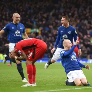 Naismith's Strike: Everton's Historic Goal vs. Leicester City at Goodison Park Naismith's Strike: Everton's Historic Goal vs. Leicester City at Goodison Park