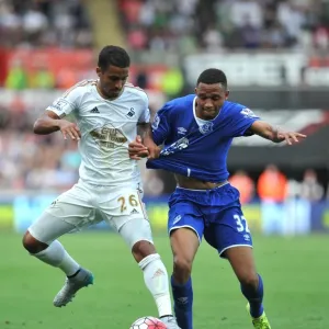 Naughton vs. Browning: Intense Battle in Swansea vs. Everton Premier League Clash Naughton vs. Browning: Intense Battle in Swansea vs. Everton Premier League Clash