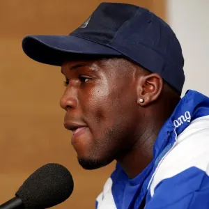Everton FC Print: Royston Drenthe Finch Farm Press Conference Everton FC Print: Royston Drenthe Finch Farm Press Conference