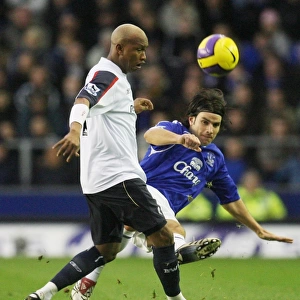 Nuno Valente vs. El Hadji Diouf: A Clash of Stars in Everton vs. Bolton (06/11/06, FA Barclays Premiership, Goodison Park)