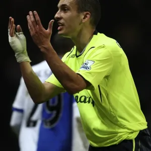 Print of Leon Osman's Emotional Reaction during the 2008 Carling Cup Match Print of Leon Osman's Emotional Reaction during the 2008 Carling Cup Match