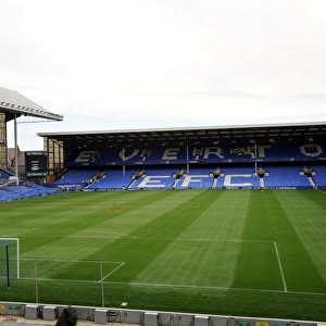 Panoramic View of Goodison Park: Everton Football Club's Historic Home