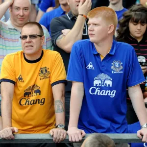 Passionate Clash at Goodison Park: A Sea of Everton and Liverpool Colors (October 1, 2011) Passionate Clash at Goodison Park: A Sea of Everton and Liverpool Colors (October 1, 2011)