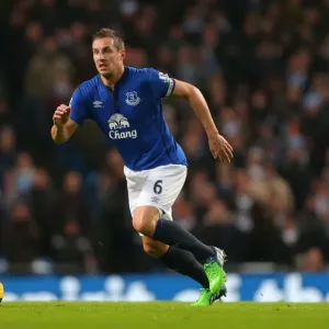 Phil Jagielka at Etihad Stadium: Manchester City vs. Everton - Barclays Premier League
