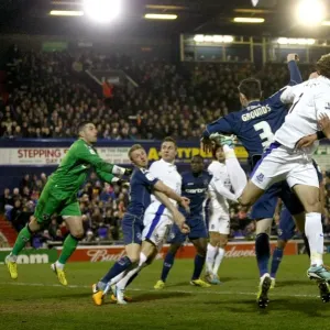 Phil Jagielka Scores Everton's Second Goal in FA Cup Fifth Round Clash Against Oldham Athletic (16-02-2013) Phil Jagielka Scores Everton's Second Goal in FA Cup Fifth Round Clash Against Oldham Athletic (16-02-2013)