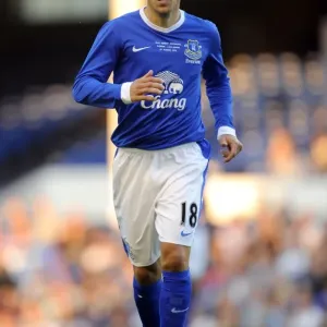 Phil Neville in Action: Everton FC vs AEK Athens - Pre-Season Friendly at Goodison Park Phil Neville in Action: Everton FC vs AEK Athens - Pre-Season Friendly at Goodison Park