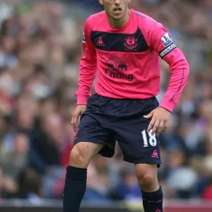 Phil Neville in Action: Everton vs. Blackburn Rovers, 2010-2011 Premier League Season (August 14th, Ewood Park)
