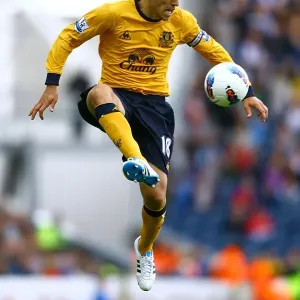 Phil Neville in Action: Everton vs. Blackburn Rovers, Barclays Premier League (2011) Phil Neville in Action: Everton vs. Blackburn Rovers, Barclays Premier League (2011)