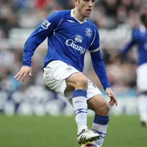 Phil Neville in Action: Newcastle United vs. Everton, Barclays Premier League, 2009 Phil Neville in Action: Newcastle United vs. Everton, Barclays Premier League, 2009