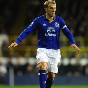 Phil Neville Faces Off Against Tottenhotspur in Intense Barclays Premier League Clash at White Hart Lane (11 January 2012) Phil Neville Faces Off Against Tottenhotspur in Intense Barclays Premier League Clash at White Hart Lane (11 January 2012)