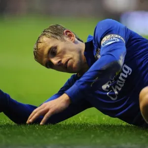 Phil Neville at Goodison Park: Everton vs Blackburn Rovers - Barclays Premier League Showdown Phil Neville at Goodison Park: Everton vs Blackburn Rovers - Barclays Premier League Showdown