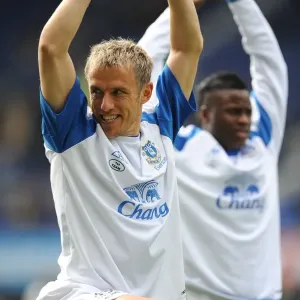 Phil Neville at Goodison Park: Everton vs Blackburn Rovers (Premier League, 16 April 2011) Phil Neville at Goodison Park: Everton vs Blackburn Rovers (Premier League, 16 April 2011)