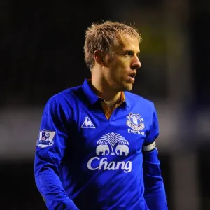 Phil Neville: Leading Everton at Goodison Park Against Tottenham Hotspur in the Barclays Premier League (10 March 2012) Phil Neville: Leading Everton at Goodison Park Against Tottenham Hotspur in the Barclays Premier League (10 March 2012)