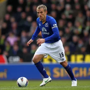 Phil Neville Leads Everton at Carrow Road: Everton vs. Norwich City, Barclays Premier League (07 April 2012) Phil Neville Leads Everton at Carrow Road: Everton vs. Norwich City, Barclays Premier League (07 April 2012)
