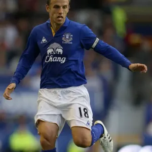 Print of Phil Neville in Everton Pre-Season Friendly at Goodison Park Print of Phil Neville in Everton Pre-Season Friendly at Goodison Park