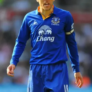 Phil Neville Leads Everton at Swansea City's Liberty Stadium (24 March 2012) Phil Neville Leads Everton at Swansea City's Liberty Stadium (24 March 2012)