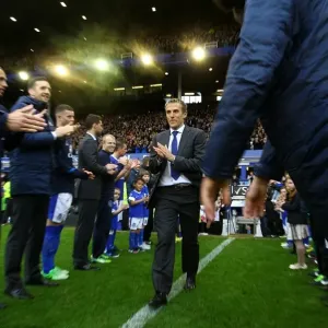 Phil Neville Leads Everton Through West Ham United's Guard of Honor at Goodison Park (Everton 2-0) Phil Neville Leads Everton Through West Ham United's Guard of Honor at Goodison Park (Everton 2-0)