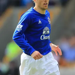 Phil Neville Leads Everton Against Wolverhampton Wanderers in the Barclays Premier League (09 April 2011) Phil Neville Leads Everton Against Wolverhampton Wanderers in the Barclays Premier League (09 April 2011)