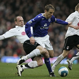 Phil Neville vs. Danny Murphy: A Premier League Battle at Craven Cottage (2008) - Fulham vs. Everton
