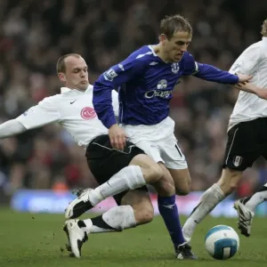 Phil Neville vs. Danny Murphy: A Premier League Battle at Craven Cottage (2008) - Fulham vs. Everton