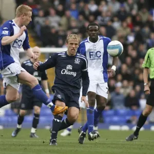 Phil Neville vs. Mikael Forssell: A Battle in the Barclays Premier League - Birmingham City vs. Everton, April 2008 Phil Neville vs. Mikael Forssell: A Battle in the Barclays Premier League - Birmingham City vs. Everton, April 2008