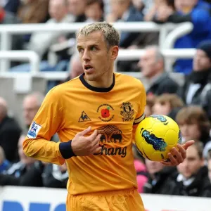 Phil Neville vs Newcastle United at St. James Park: Everton vs Newcastle, Barclays Premier League (5 November 2011) Phil Neville vs Newcastle United at St. James Park: Everton vs Newcastle, Barclays Premier League (5 November 2011)