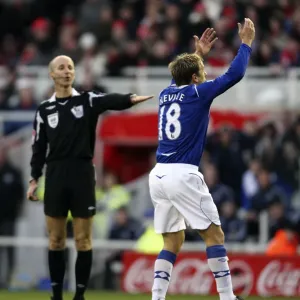 Phil Neville's Appeal: Everton vs. Middlesbrough, Barclays Premier League (2008) Phil Neville's Appeal: Everton vs. Middlesbrough, Barclays Premier League (2008)