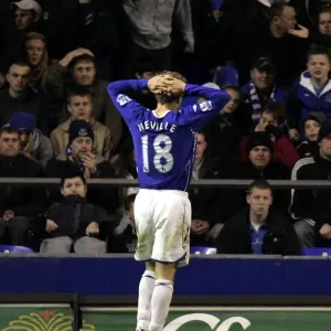 Phil Neville's Disappointment: Everton v Chelsea, Premier League, 17/04/08 Phil Neville's Disappointment: Everton v Chelsea, Premier League, 17/04/08