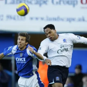 Portsmouth v Everton Gary O Neil in action against Evertons Joleon Lescott Portsmouth v Everton Gary O Neil in action against Evertons Joleon Lescott