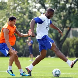 during practice in Philadelphia, PA, on July 18, 2011